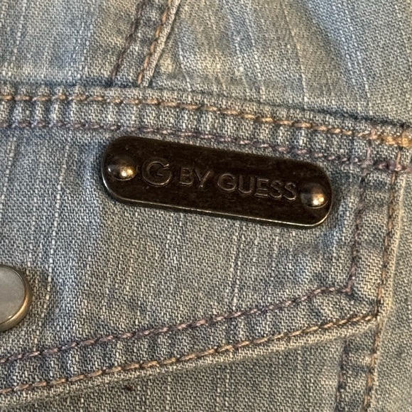 Guess Blue Denim Button-Up Shirt - Picture 8 of 16